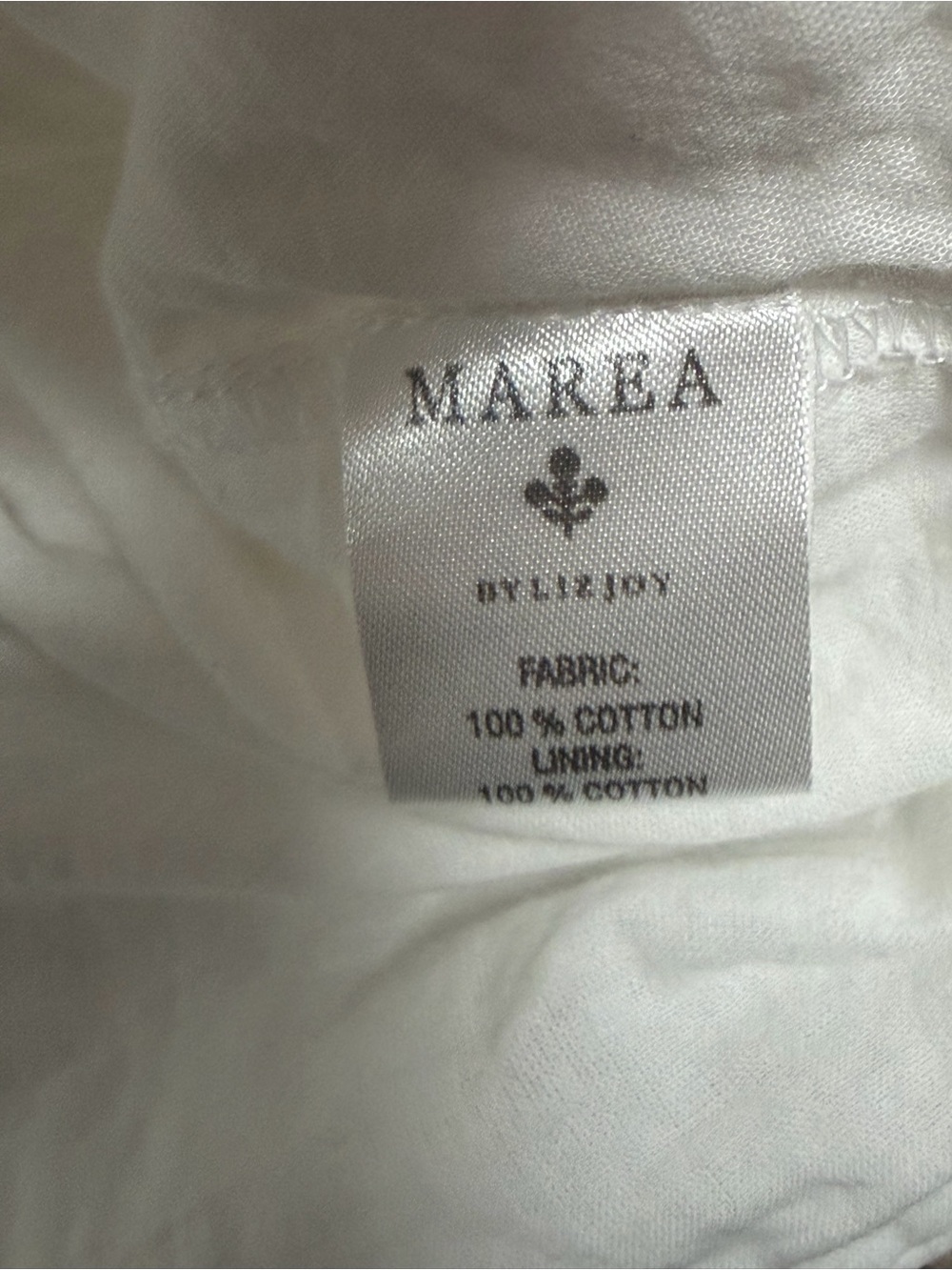 White Button-Front Midi Dress with Lace Trim - Picture 15 of 15